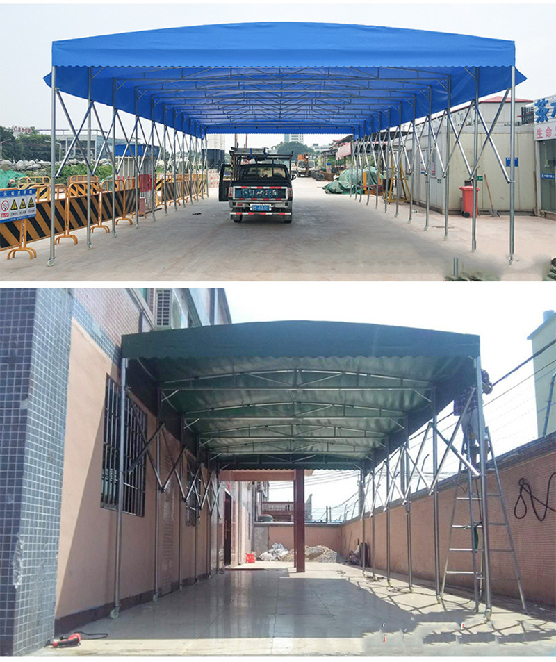仓库临时推拉遮阳棚户外伸缩移动活动推拉棚