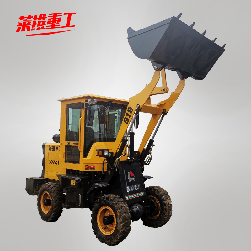 16小装载机铲车加长臂16重工工厂废料装载机