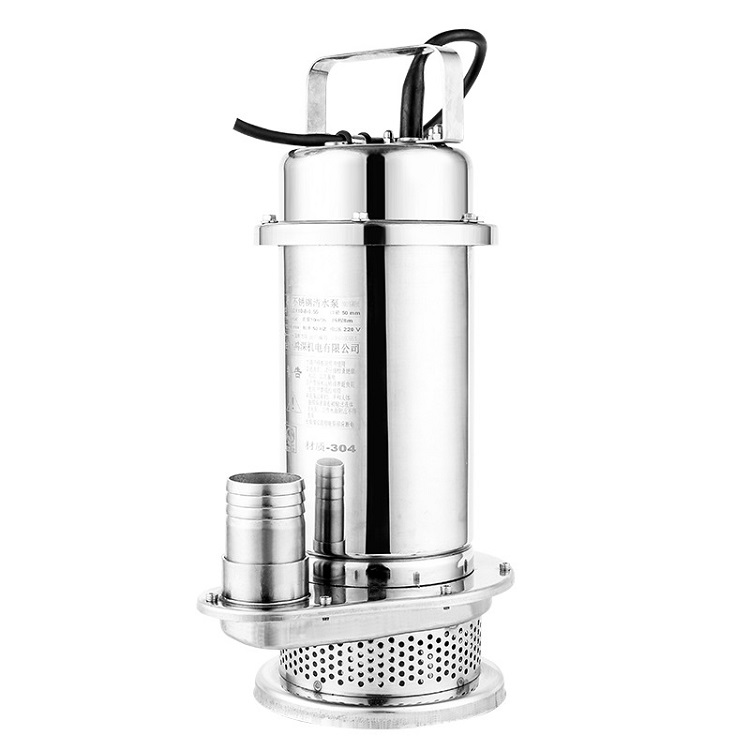 qdx便携手提式潜水泵全不锈钢小型潜水电泵单相小型潜水电泵