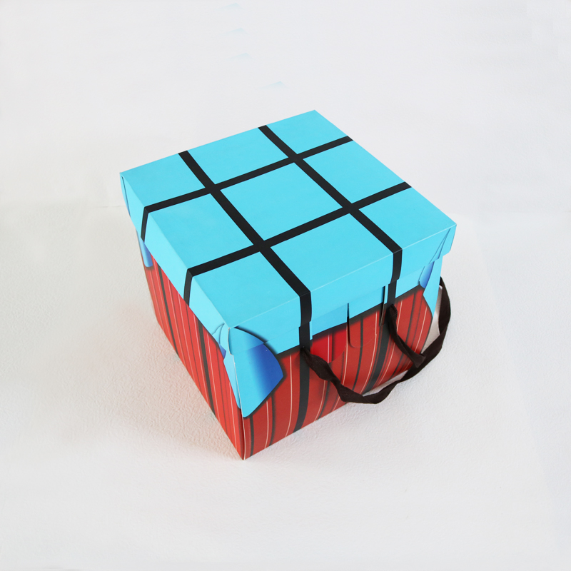 休闲食品礼盒零食小吃空投箱盲盒彩盒青岛颜色饱和度高