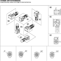 迈传K系列减速机+制动电动机KDK08-70.46-YEJ3KW-4P-M4-J1-A+B-T