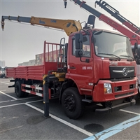 东风D3V单桥随车吊 徐工8吨吊机  车厢5.8米 可吊集装箱
