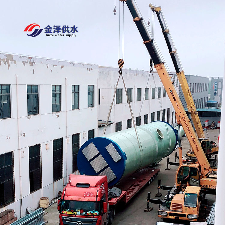 玻璃钢预制泵站 雨水泵站 污水一体化提升泵站和城市管网连接