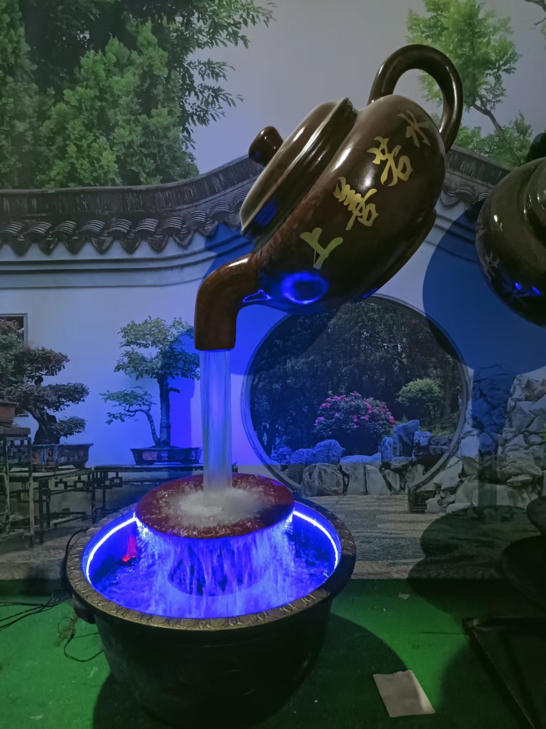 悬空茶壶喷泉揭秘图图片