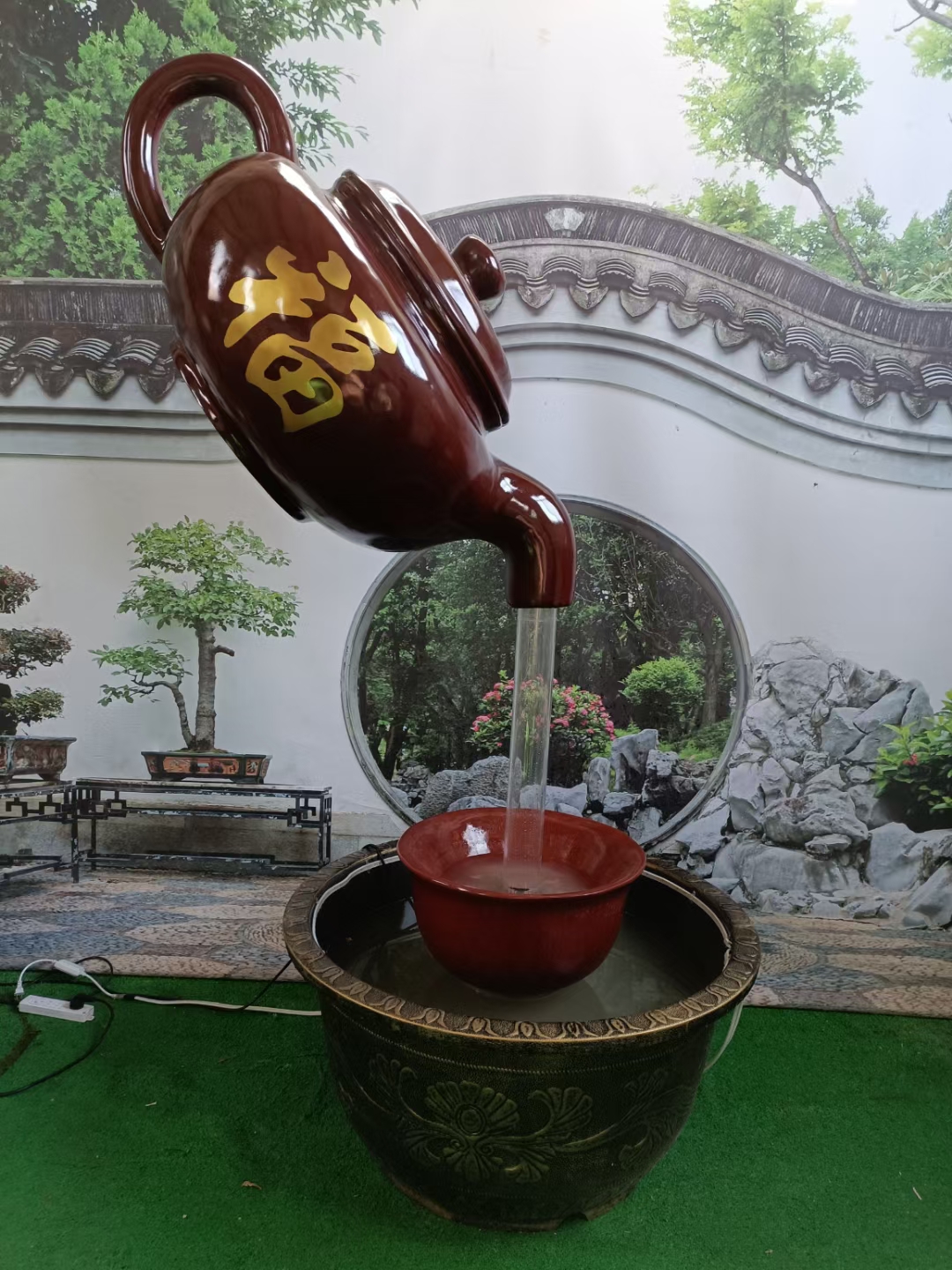 悬空茶壶喷泉揭秘图图片