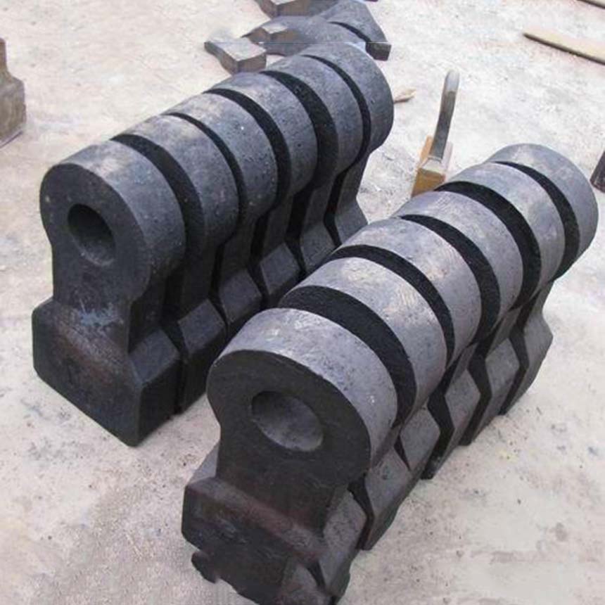 高铬合金复合破碎机锤头 高耐磨制沙机锤头 锰钢锤头  复合锤头  高