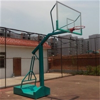 徐州市家用方便收纳篮球架 儿童升降式 钢化玻璃篮板