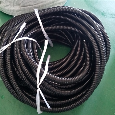供应检验设备护线用包塑金属蛇皮管Φ12加厚阻燃包塑金属软管厂家