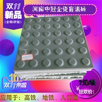 300400通体灰全瓷盲道砖/人行道盲道砖