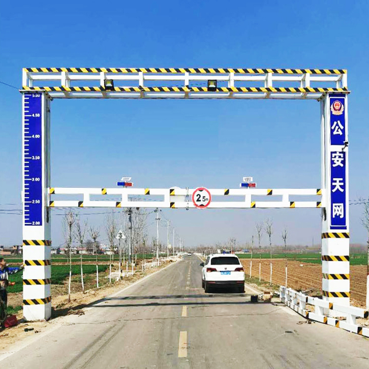 手机app控制升降限高架跨度7米固定限高杆高速公路龙门架