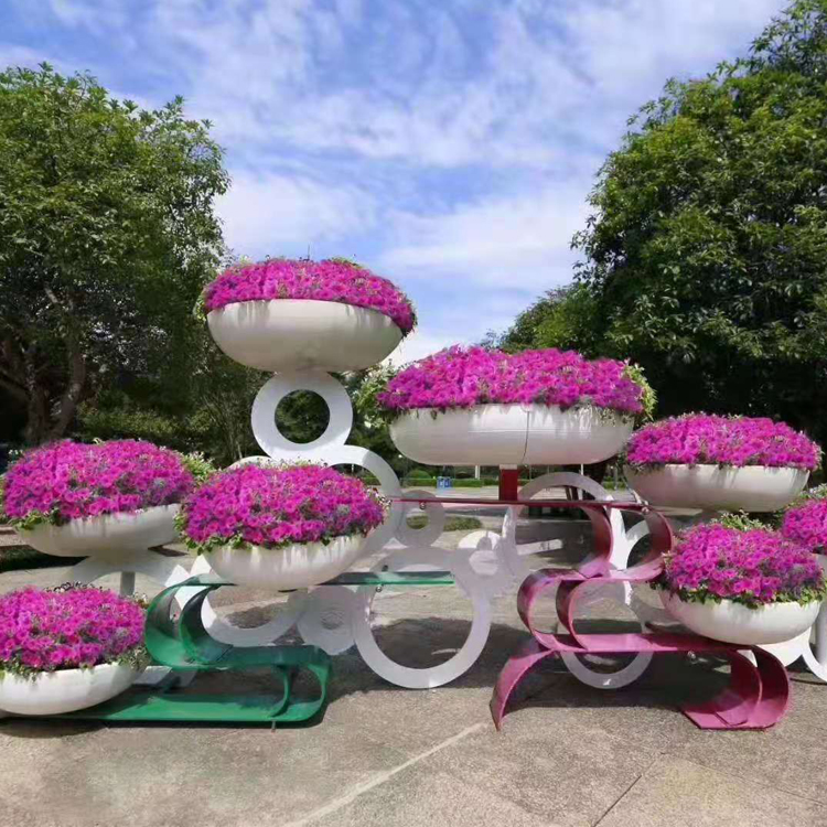 昆明街道花架艺术花架祥云龙纹立体铁艺市政绿化工程室外景观造型