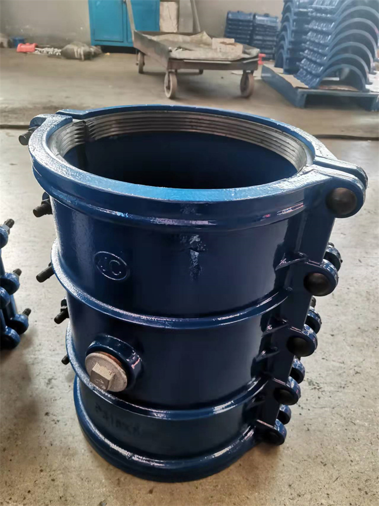 供应球墨铸铁哈夫节钢板压制抢修节管道堵漏器穿线哈夫节
