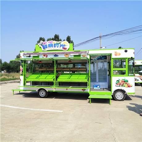 流动百货车移动餐车摆摊生鲜车