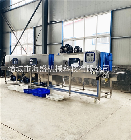 烧烤炉烤盘清洗设备 全自动洗筐机设备 鲜虾螃蟹洗筐机器
