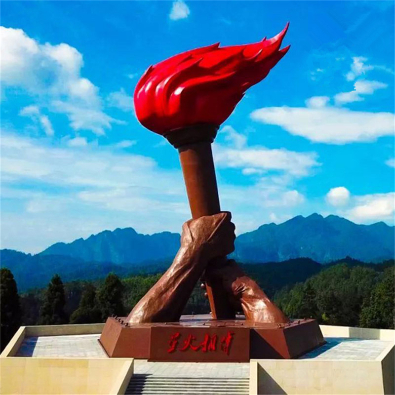 不锈钢火炬雕塑,火焰不锈钢雕塑