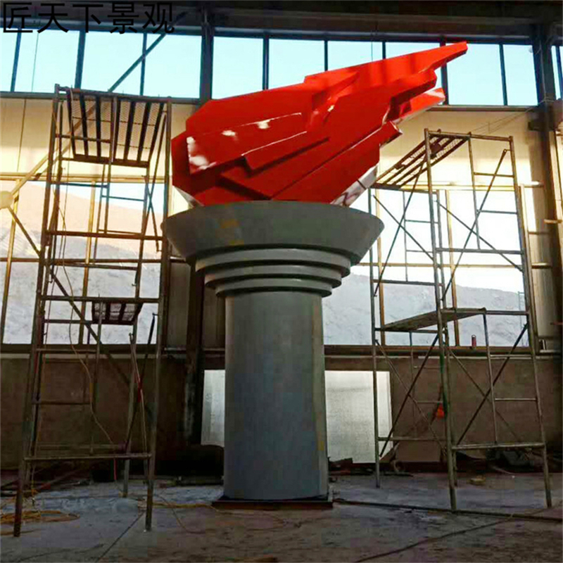 不锈钢火炬雕塑，火把雕塑加工厂家