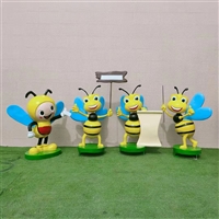 玻璃钢卡通小蜜蜂雕塑