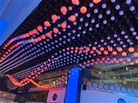 迪迩 婚礼堂梦幻升降发光球 矩阵数控球 科技展厅灯光设备