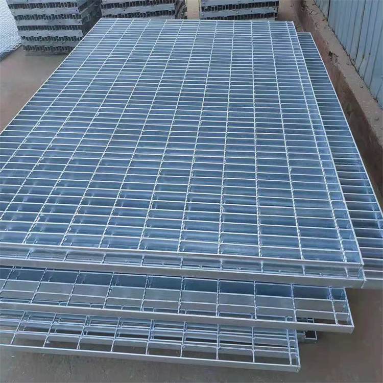 热浸镀锌钢格栅板镀锌楼梯踏步板平台网格板定做邦创公司