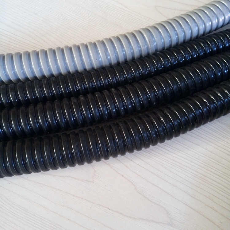 加厚镀锌包塑蛇皮管dn25黑色