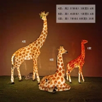 玻璃钢透光动物雕塑 发光动物雕塑