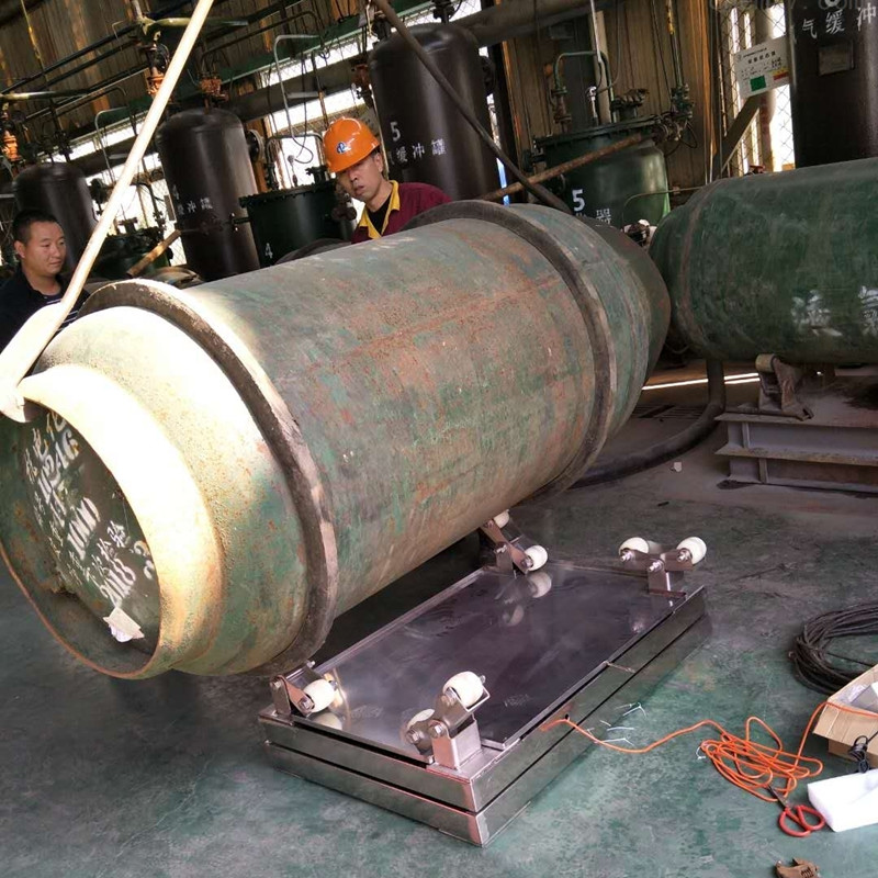 长沙2吨带打印功能钢瓶电子称 碳钢材质钢瓶磅秤 1000kg气瓶秤