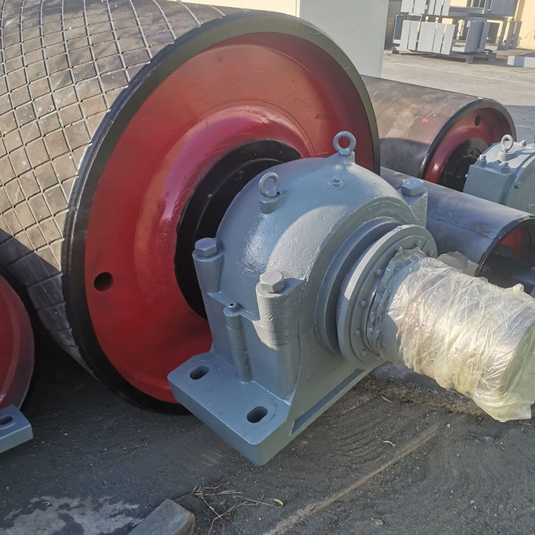 卸载式电动滚筒包胶式电动滚筒内置轴承表面喷漆