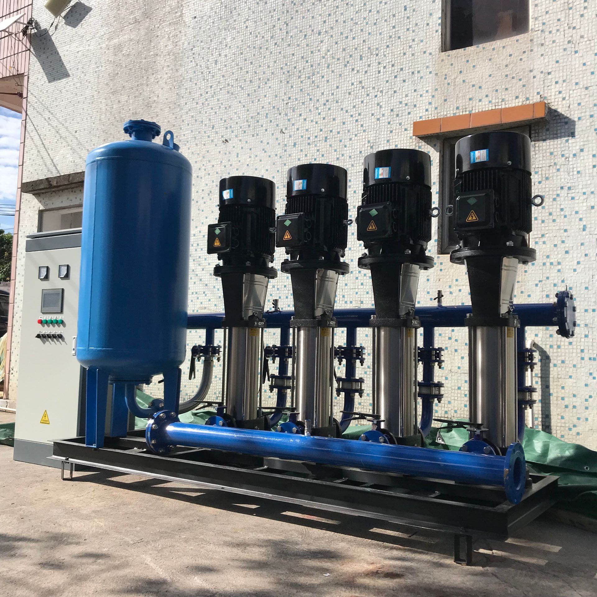 惠沃德不锈钢变频供水7.5kw恒压二次加压机组无负压泵