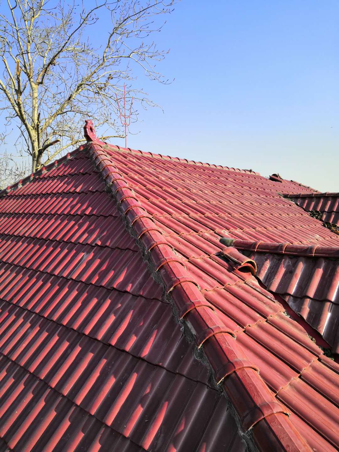 德宇生产陶瓷瓦3040双筒连锁瓦屋面瓦的种类支持定做