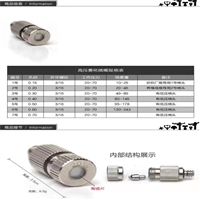 六盘水冷雾喷嘴价格 雾状雾化造雾喷头 红宝石喷嘴