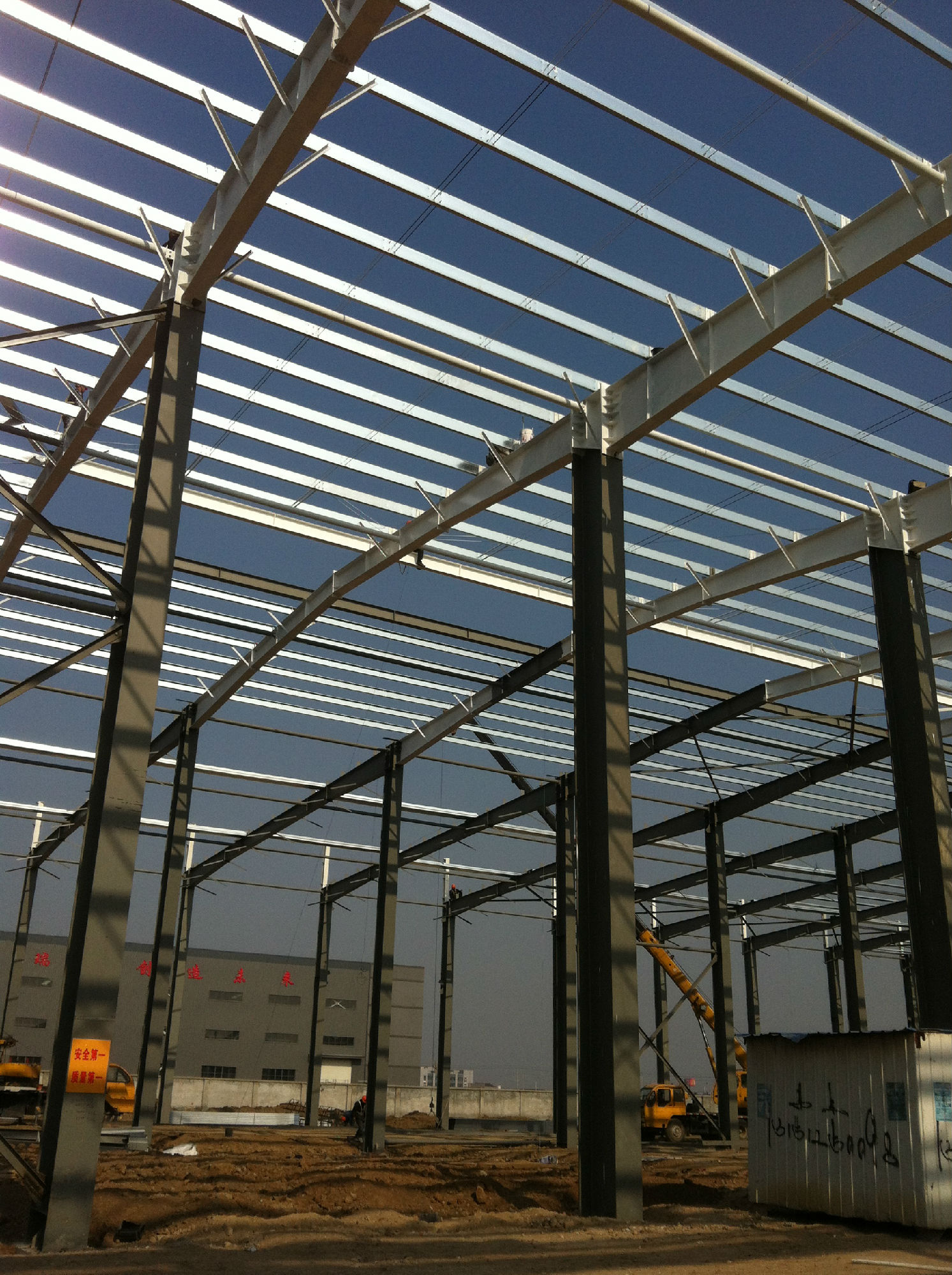 葫芦岛市环保厂厂房钢结构防腐服务