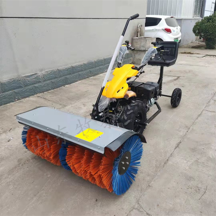 路面积雪扫雪机全齿轮抛雪机小型手推除雪机防滑轮胎清雪机
