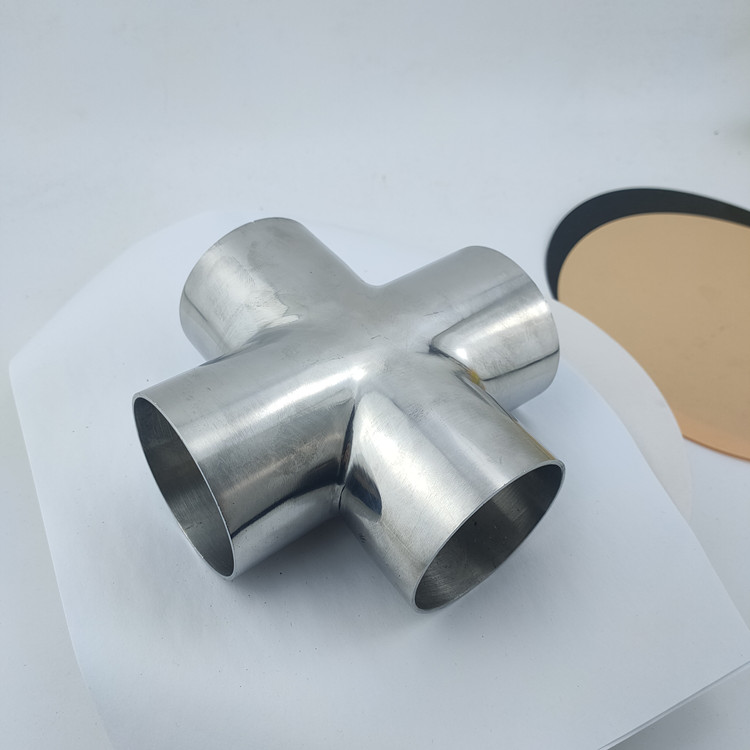 不锈钢焊接四通卫生级内里抛光四通接头非标定制