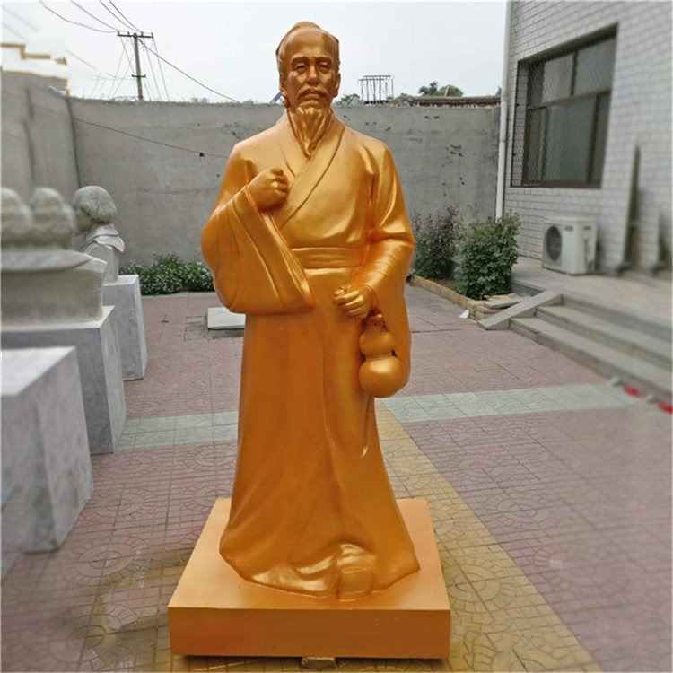 校园孔子人物铜像兵马俑铸铜雕塑黄铜古代将军塑像