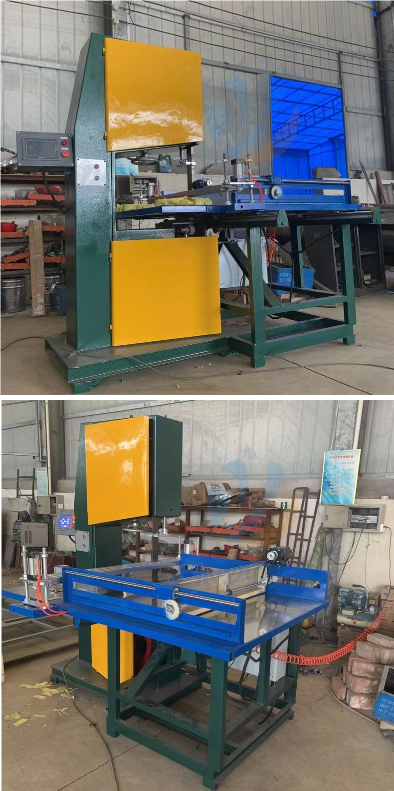 全自动切纸机免安装一体烧纸分切机一键操作plc草纸火纸带锯机