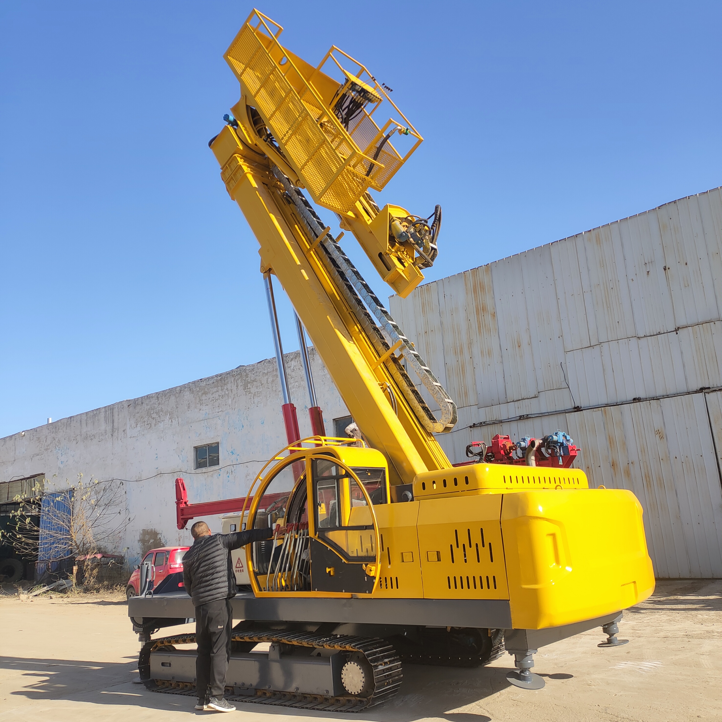 公路铁路高举升护坡钻机铁路边坡加固钻机全新25米锚固钻机护坡