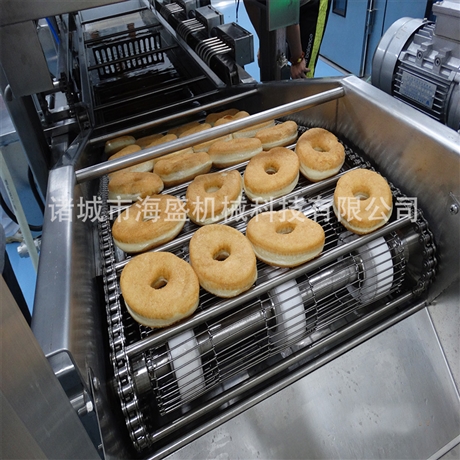 面包圈油炸設(shè)備 甜甜圈油炸機 連續(xù)式油炸機流水線 節(jié)能油炸線