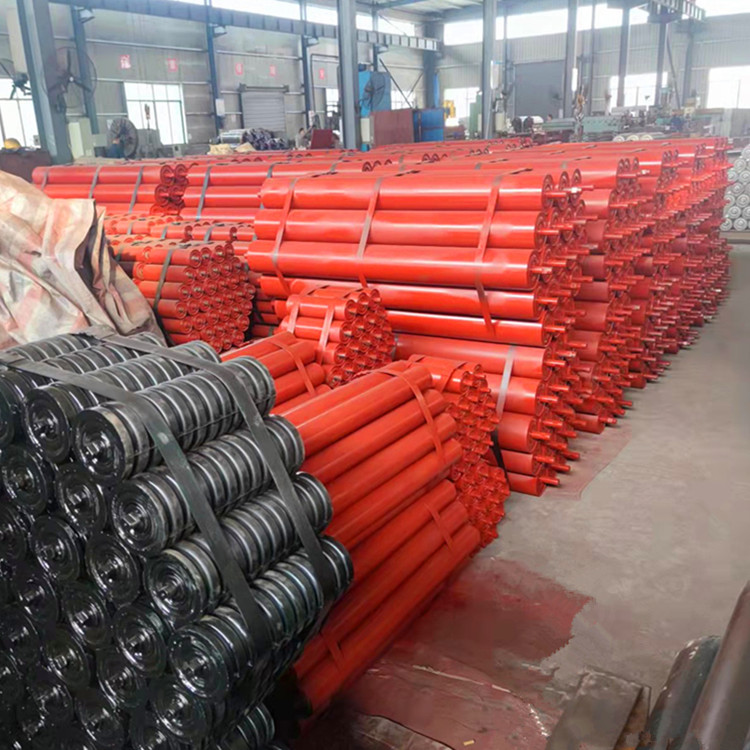 159三联槽形托辊组14米皮带机v型托辊