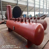 蒸汽锅炉分气缸 宇泉蒸汽锅炉分气缸集气缸10公斤 定制泵房集分水器  DN800碳钢分集水器 太康锅炉厂家直供 蒸汽罐10立方 