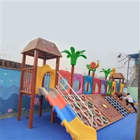 大型木质滑梯组合设施 户外木制体能拓展 景区儿童游乐设施