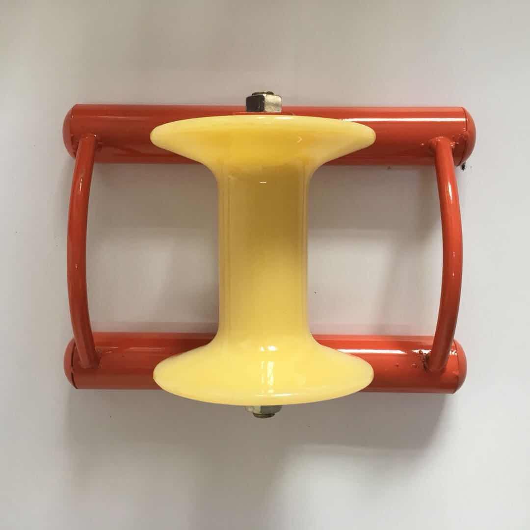 21款左右双轮电缆滑车钢轮耐磨前后双轮滑轮吊缆放线双轮滑轮