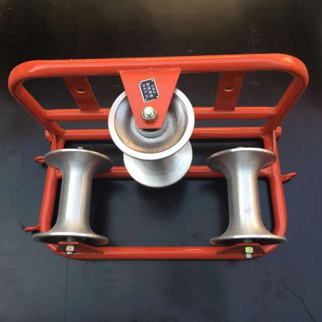 21款左右双轮电缆滑车钢轮耐磨前后双轮滑轮吊缆放线双轮滑轮