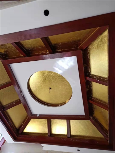 北京贴金箔厂家别墅贴金箔纸电话手工金箔施工价格