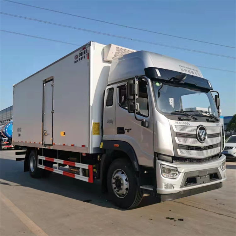 6米8东风天锦冷藏车高顶双卧速冻水饺食品冷冻车