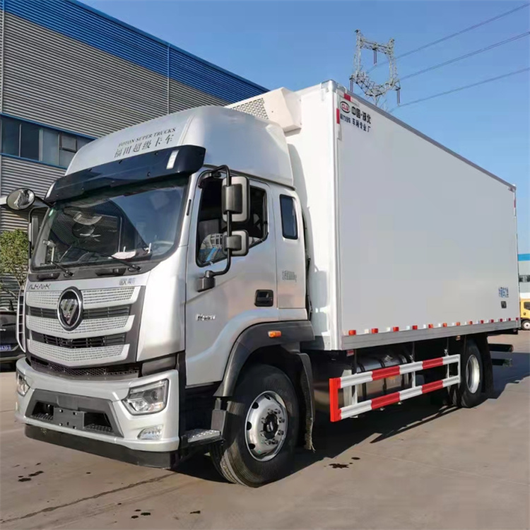 蓝牌4米2冷藏车重汽豪沃蔬菜水果冻货冷冻车