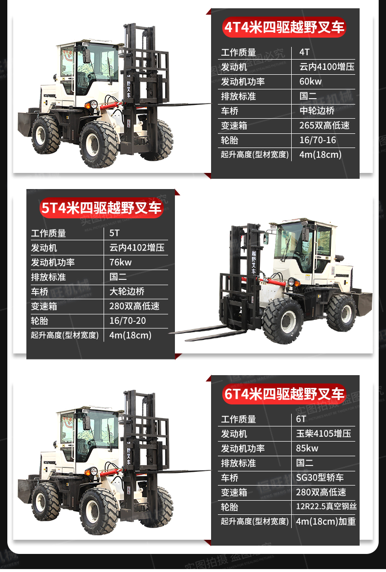 5吨叉车 参数表图片