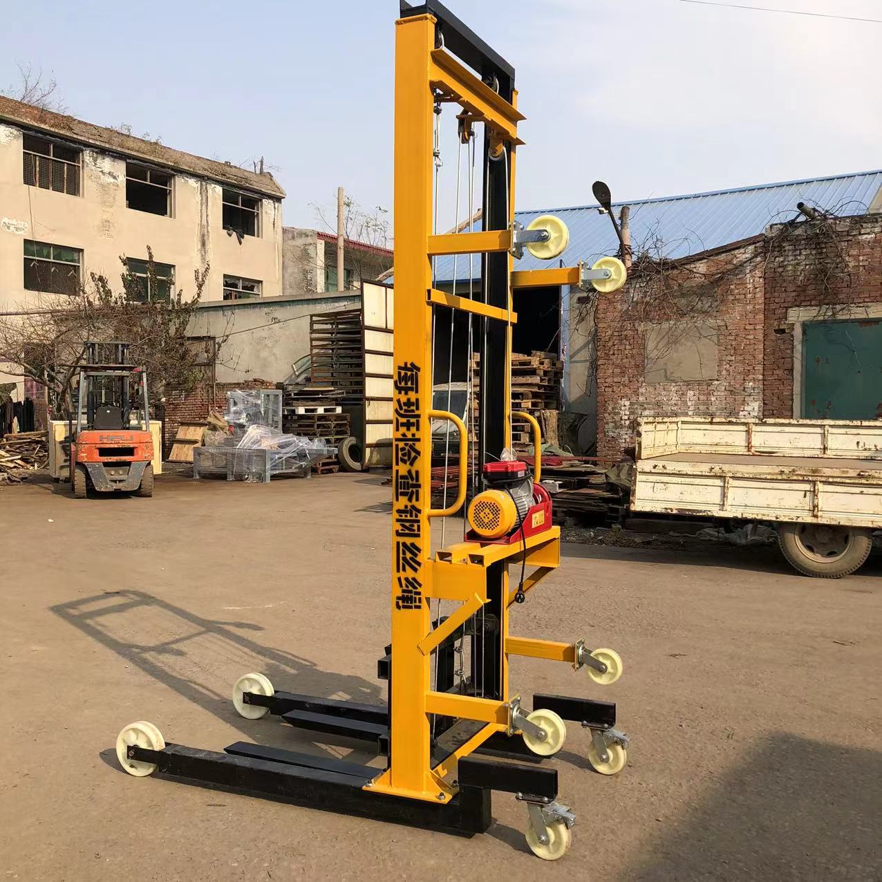 新型电动上砖机全自动装卸上砖机视频