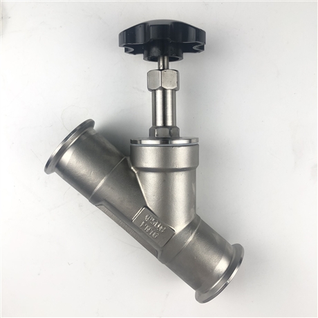 304不锈钢手动快装角座阀