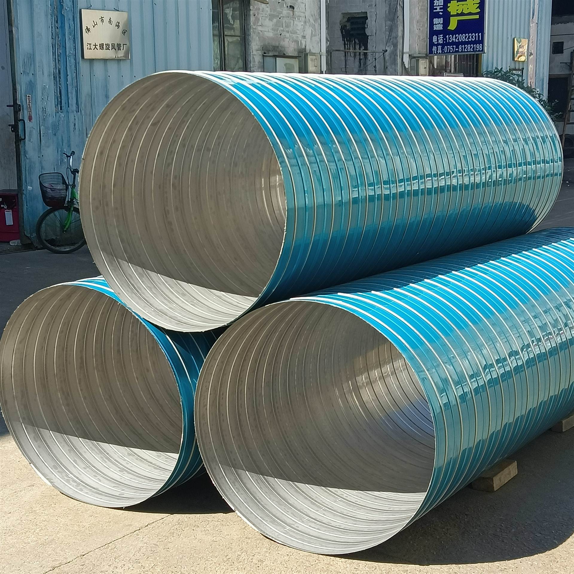 江大螺旋风管通风管道白铁皮风管不锈钢风管圆形排风管螺旋管