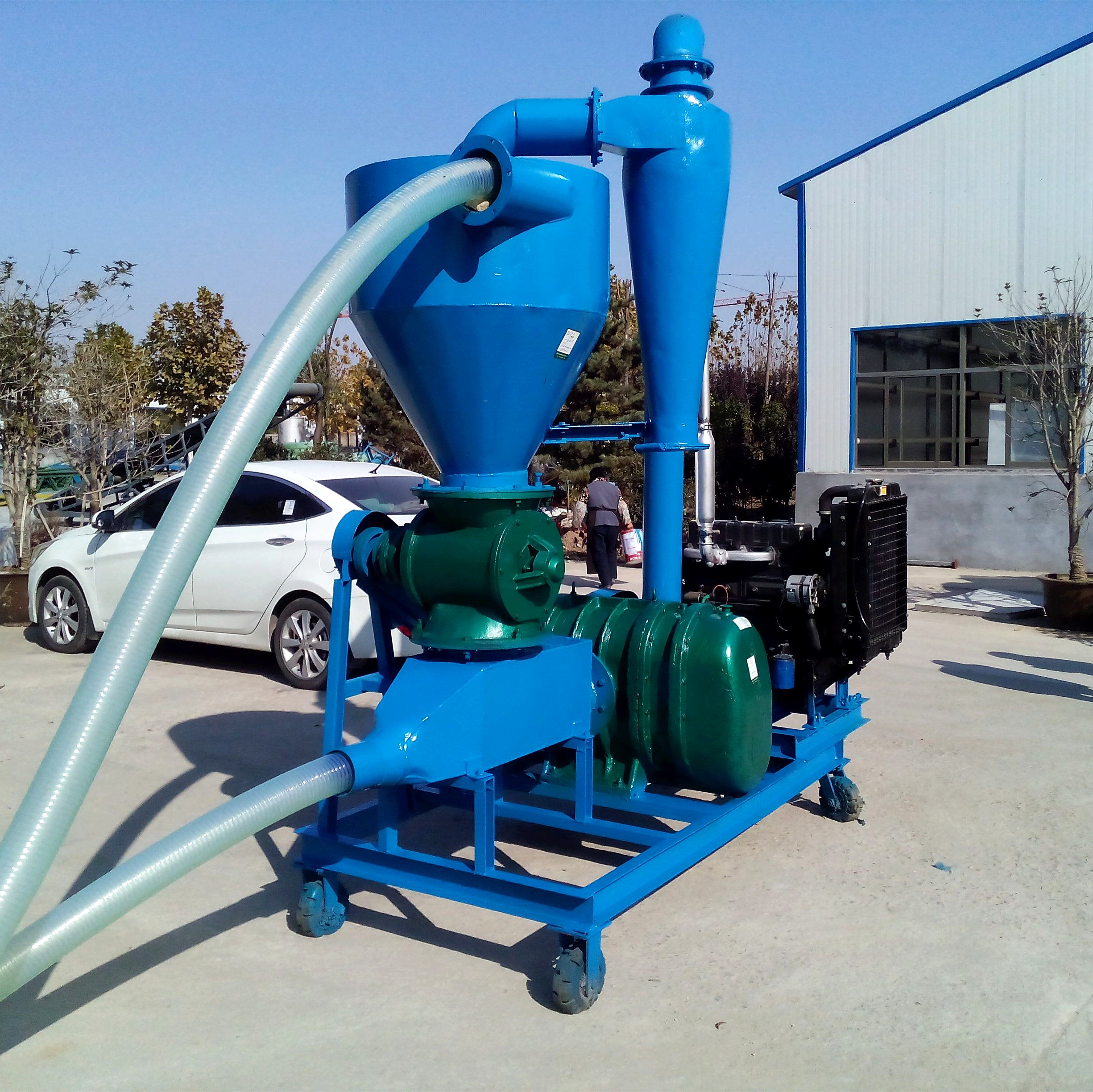 车载式耐磨抽粮机大型车载吸粮机粮食气力吸粮机定制